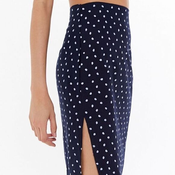 MINKPINK Pip Polka Dot Side-Slit Skirt - Picture 3 of 4